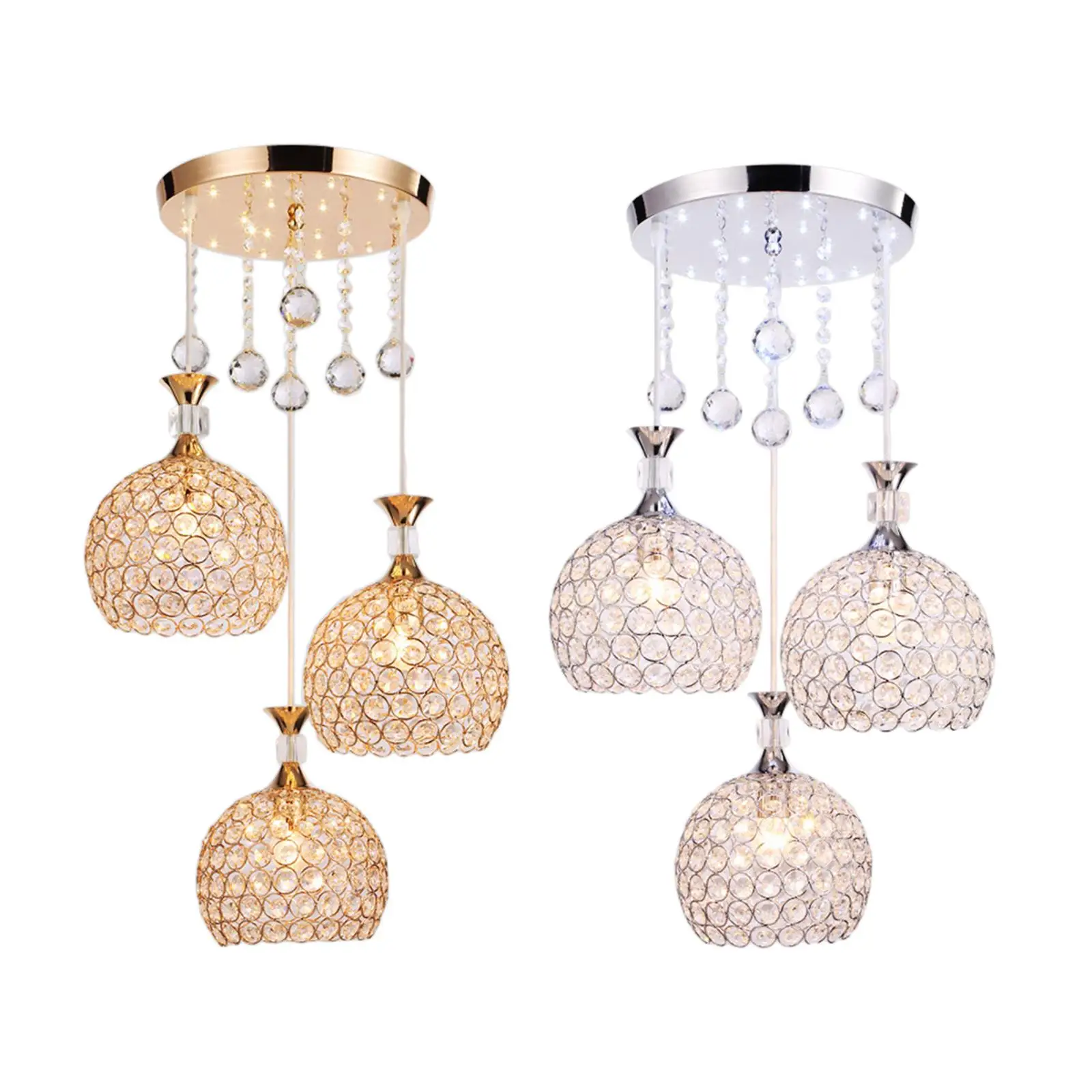 

Ceiling Light Fixture Hanging Light Chandelier E27 Base Crystal LED Pendant Lighting for Office Kitchen Island Dorm Hotel Decor