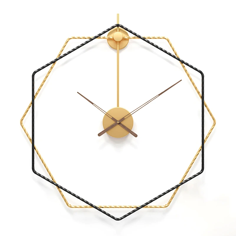 

Luxury Wall Clock Spanish Metal Silent Clocks Wall Home Deocr Creative Modern Watch House Decoration Living Room Gift