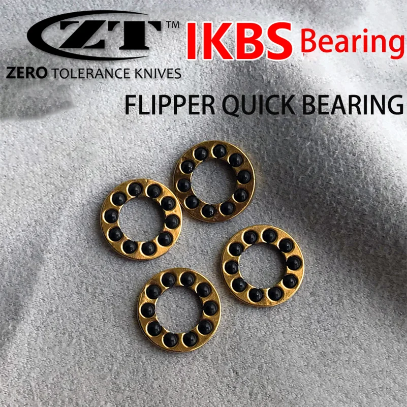 

12pcs Brass Frame Ceramic Ball Folding Knife IKBS FLIPPER Bearing Washer for ZT Zero Tolerance 0393 0450 0460 0055 0462 0808