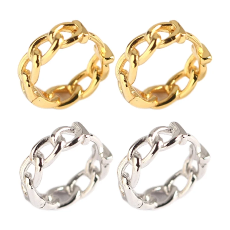 

Chunky Twist Rope Hoops Earring Huggie Hinged Gold Hoop Earrings for Women Sensitive Ears Dainty Trendy Gifts for Girls 264E