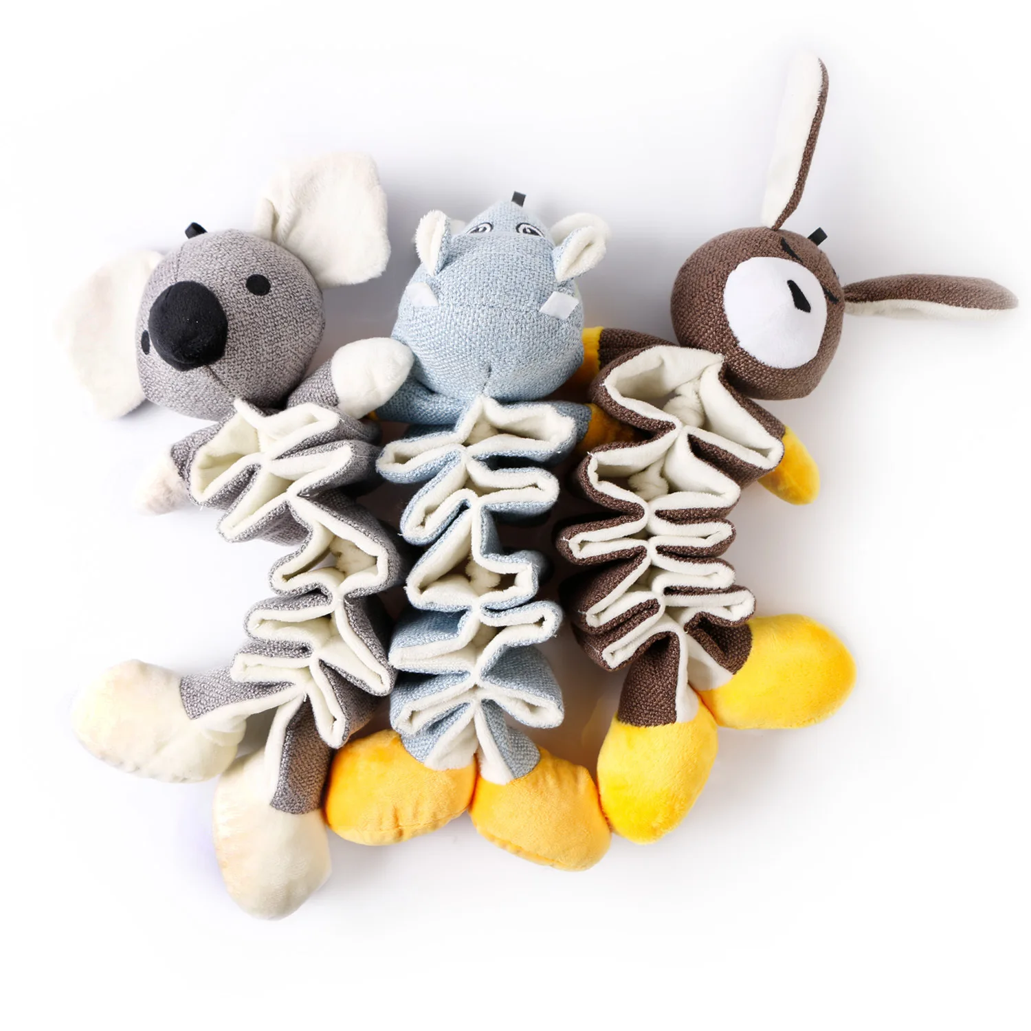 

Stuffed Dog Toys Plush Dog Toy for Large Breed, Cute Donkey Squeaky Dog Toys, Dog Chew Toys for Puppy, Small, Middle, Big Dogs