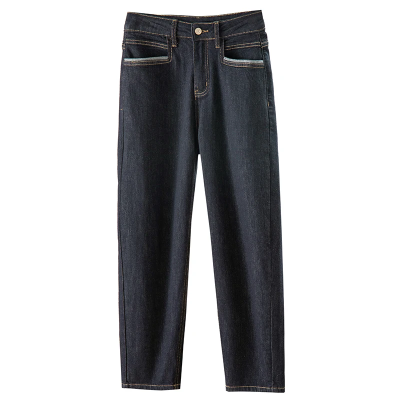 Design 78% Cotton Jeans Woman  Pantalones Spring 2023  Full Length  Cotton  Polyester  Harem Pants  Women Clothing