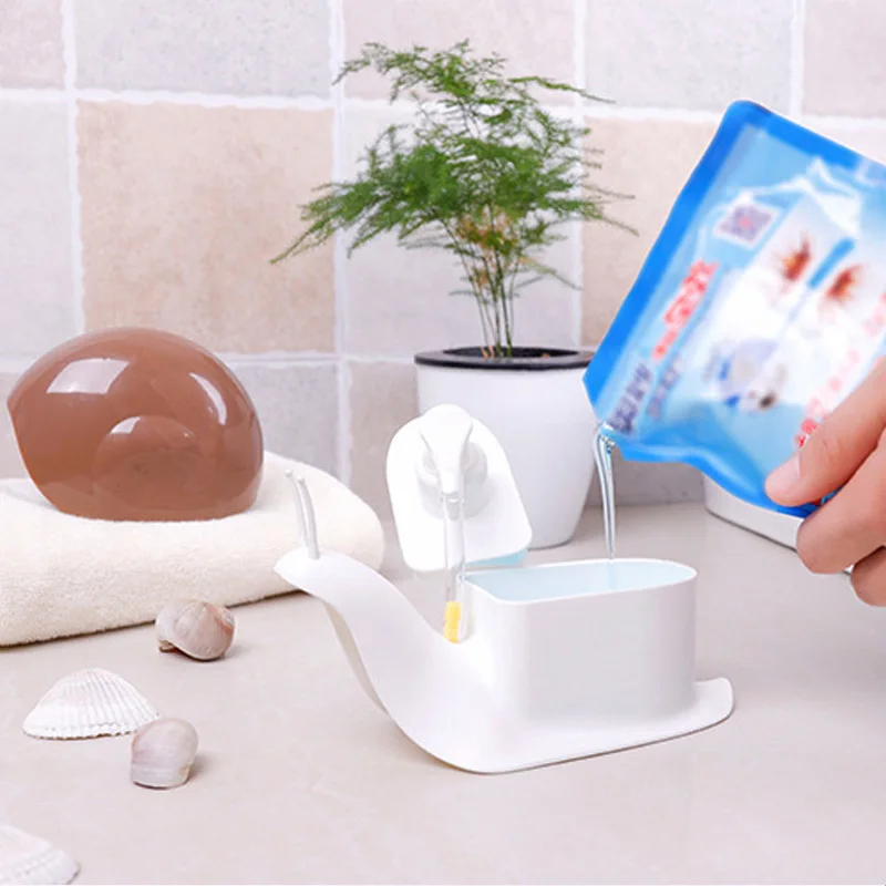 

Snail Shape Soap Dispenser Travel Portable Lotion Bottle Pres Type Hand Sanitizer Storage Bottle Bathroom Products Decoration