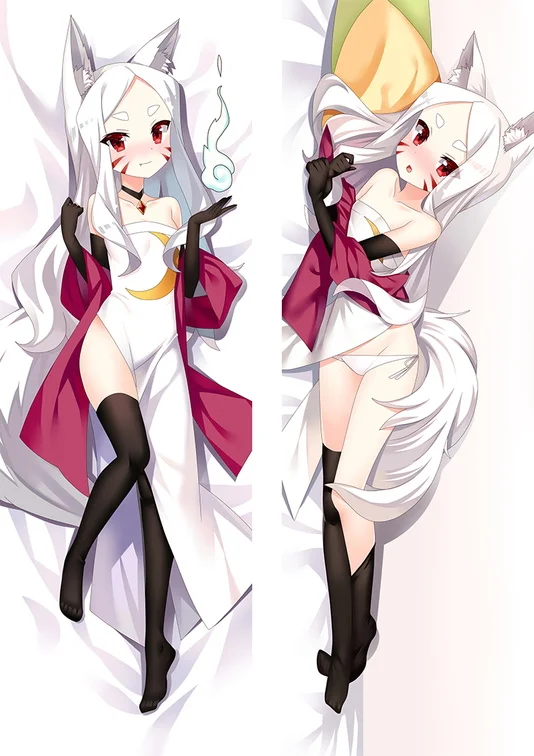 

60x180cm Japanese Anime Sewayaki Kitsune no Shiro Dakimakura Otaku Man Cushion Cover Fullbody Throw Pillow Case dakimakura