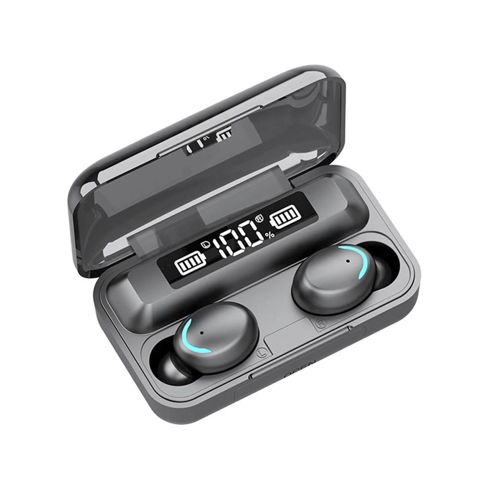 

15 pcs F9-5 Headphones Music Earphone BT Earphones 5.0 Wireless Headset Sports Earbud 9D stereo Headphone with Charge Box