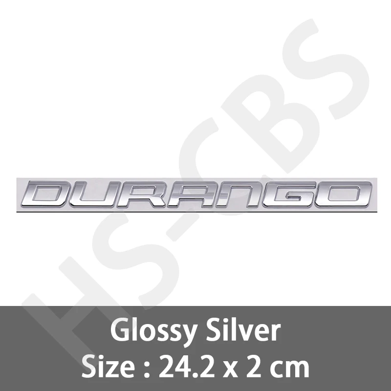 

Металлический значок с буквенным логотипом Durango, эмблема на задний багажник автомобиля, наклейки, декоративная наклейка для кузова, наклейка на дверь, крыло, аксессуары