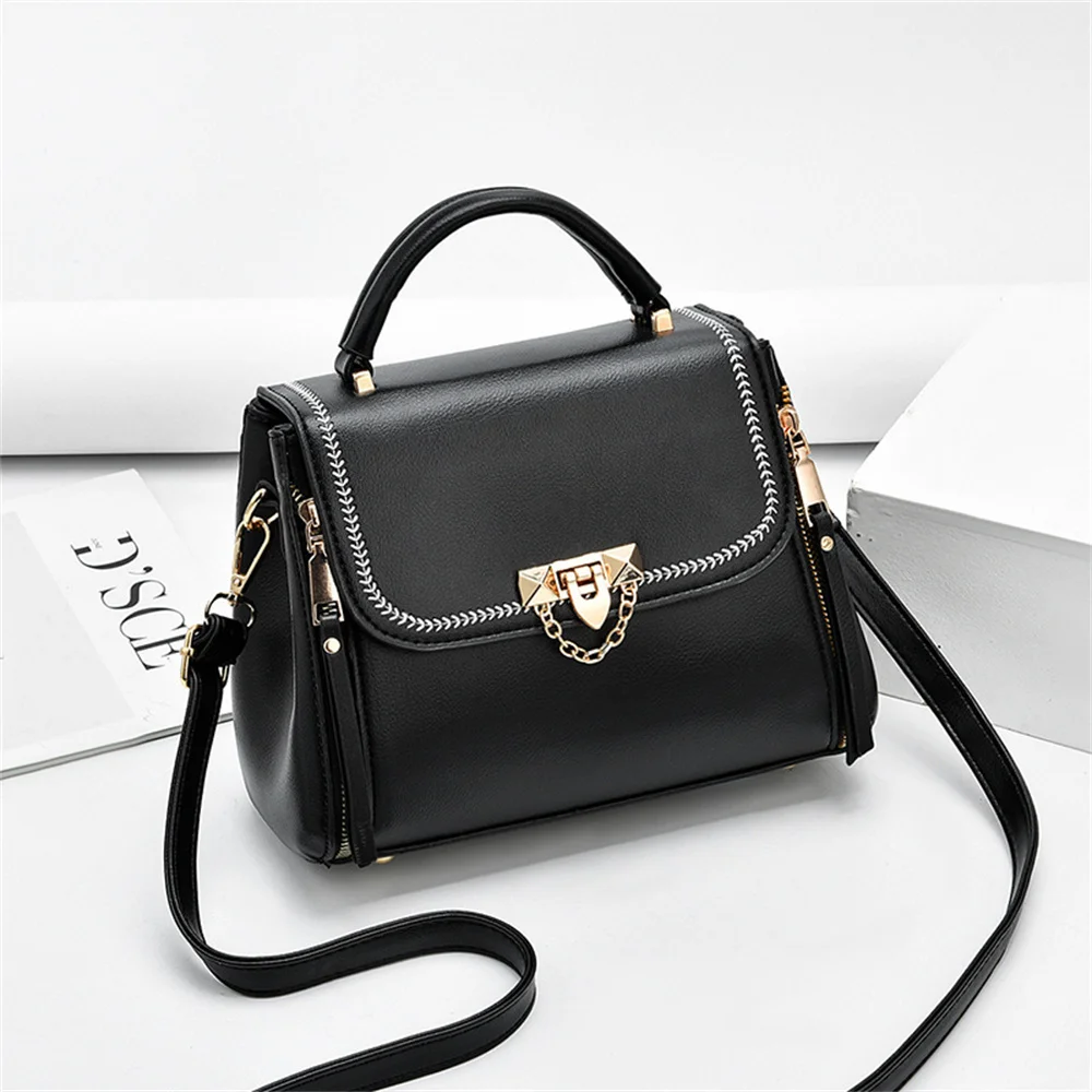 Купи 2022 New Women Bags Fashion Vintage Designer Messenger PU Leather Handbag Luxury Brands Casual Shoulder Top-Handle Totes Bags за 1,079 рублей в магазине AliExpress