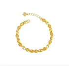 PC2 золотой браслет с подвеской-бабочкой для женщин, браслеты-цепочки из нержавеющей стали с животными