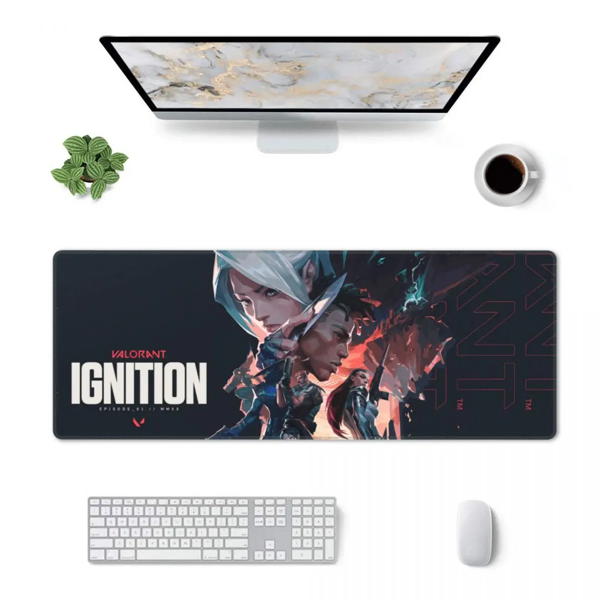 

Large Mouse Pad Video Game Valorant PC Anime Office Notebook Mat Humor Non-slip Graphic Printed Gameing Students