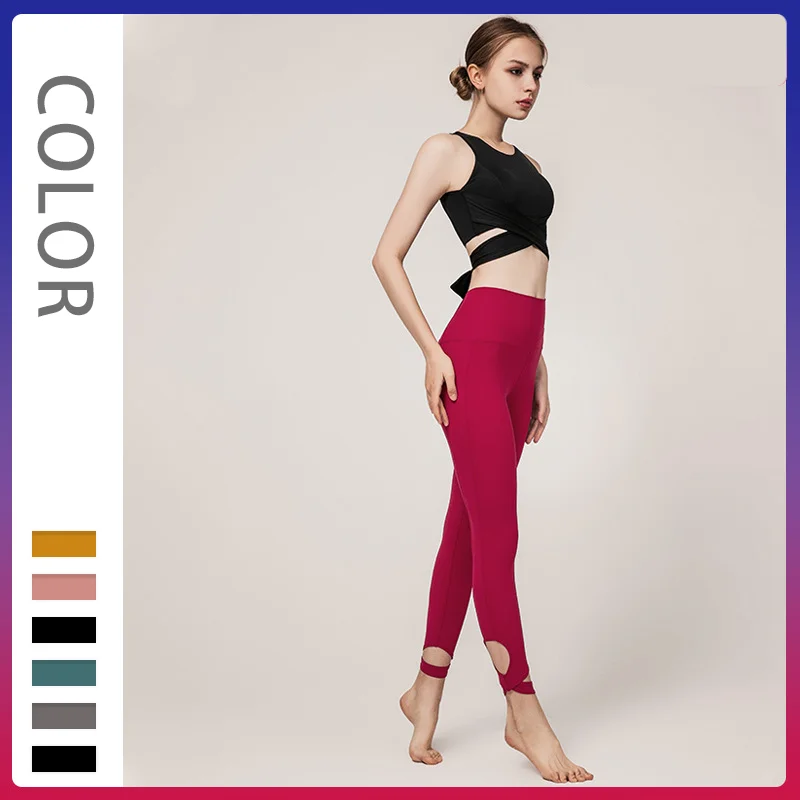 

Sport Bra and Legging Backless Bandage Yoga Suit Crop Top Women Running Tight-Fitting Dance Sportswear Gym Yoga Women's Clothing