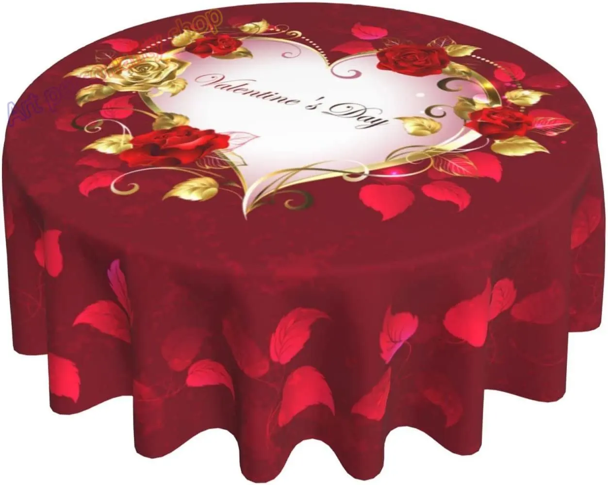 

Круглая скатерть из полиэстера, золотая, 60 дюймов