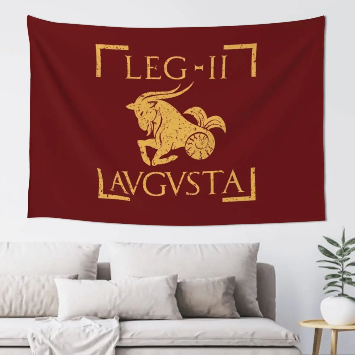 Эмблема Legio II Augusta Capricornus гобелен с римским легионом украшение в виде гриба