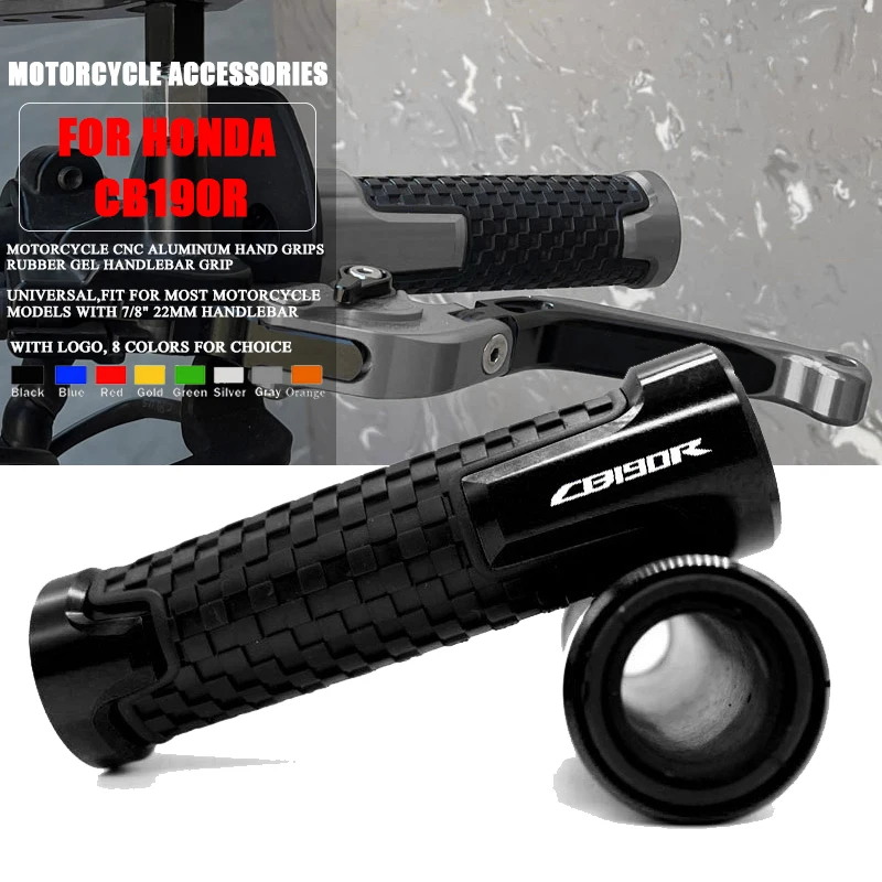 

For Honda CB190R CB 190R CB190 R Motorcycle 7/8'' 22mm Motorcycle Anti-Skid scooter Handle ends Grips Bar Hand Handlebar