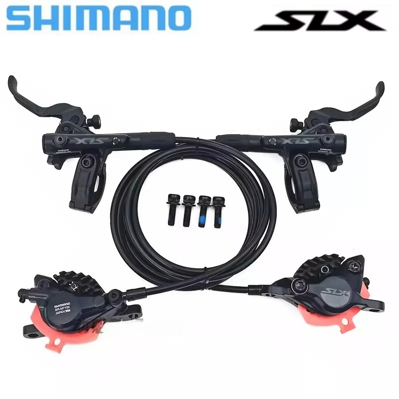 Фото Гидравлический дисковый тормоз SHIMANO SLX M7100 для велосипедов, 2-поршневой, для МТБ №4
