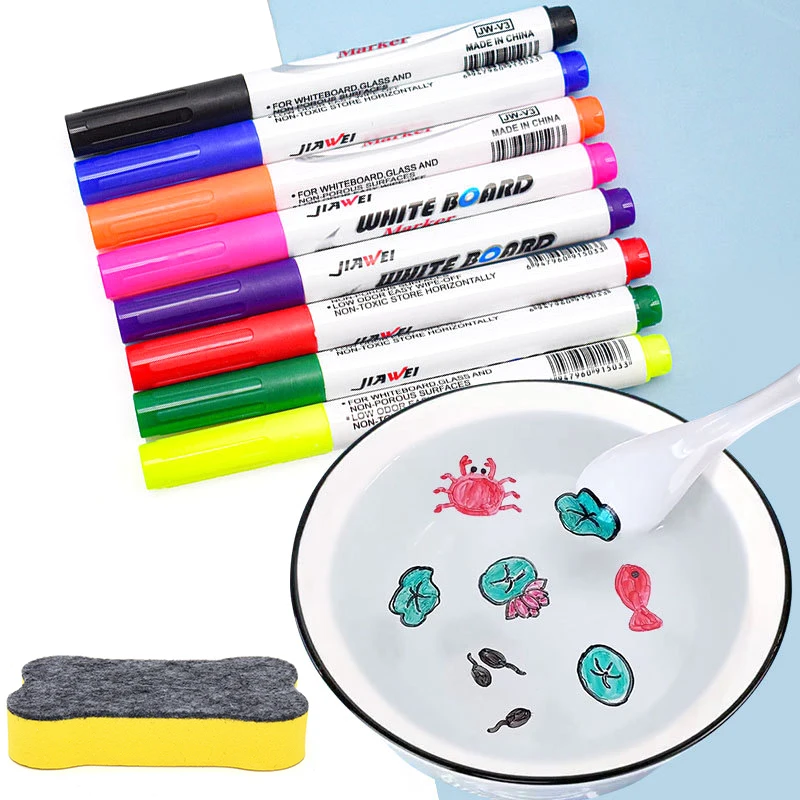

Erasable Marker Pen Watercolor Pen Magical Water Painting Whiteboard Pen Water-Based Dry Blackboard Pen Wholesale Large-Capacity