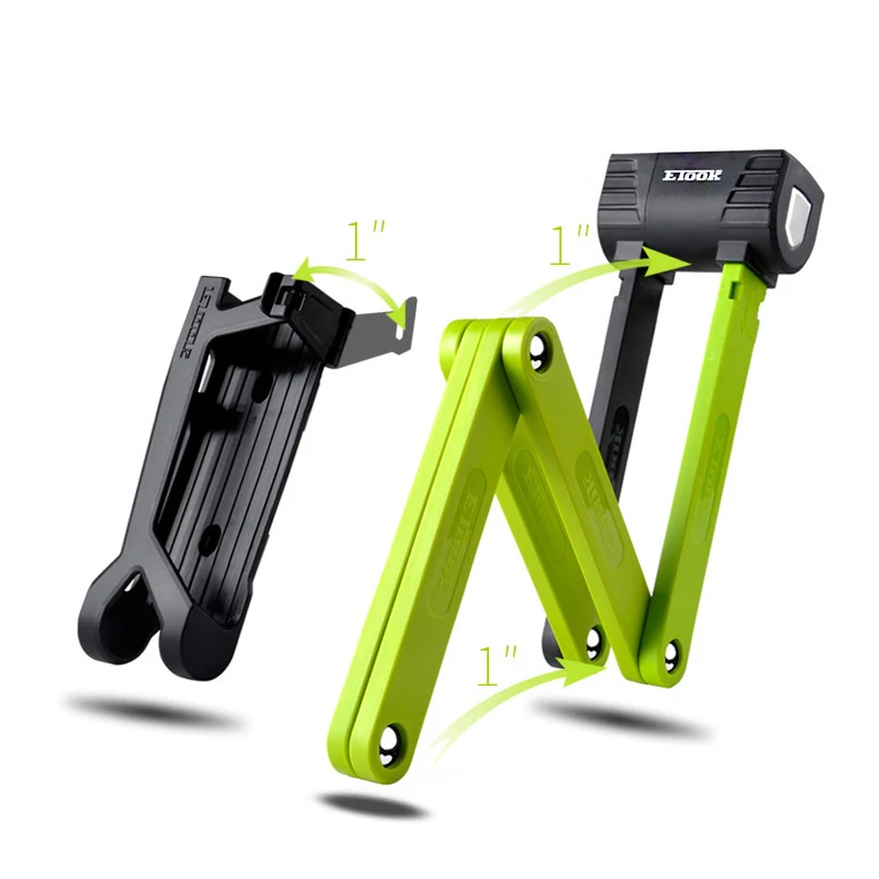 

ETOOK OEM 900 мм противокражный замок складной замок для скутера складной замок для велосипеда замок для электровелосипеда