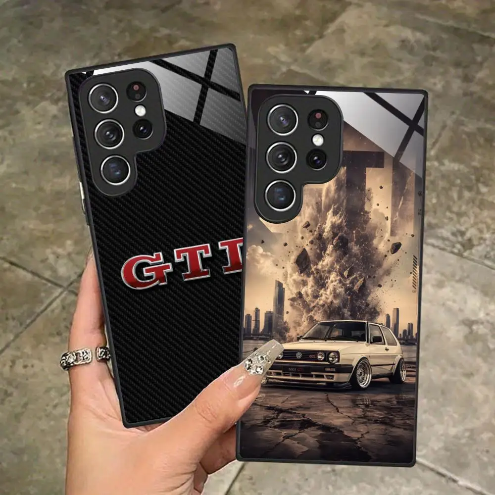 Фото Модный чехол GTI для Samsung Galaxy A26 25 24 23 22 21 17 16 15 14 13 12 11 5G, защитный стеклянный чехол №1