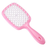 tangled hair comb detangling hair brush large plate massage combs hollow out hair brushes barber comb salon hair styling tools