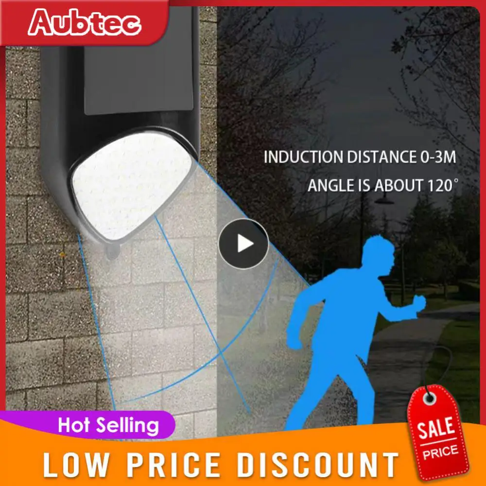

Waterproof Outdoor Solar Lamp Solar Body Sensor Wall Lamp For Pool Garden Decoration 59 Led Solar Light Solar Powered Sunlight