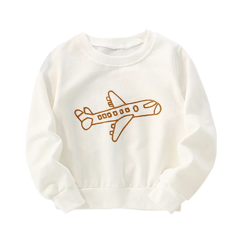 

Детский хлопковый свитшот с длинным рукавом, с круглым вырезом