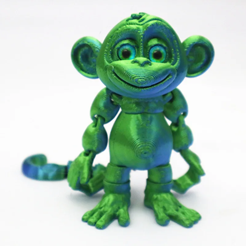 

3D печать обезьяна ремесленные фигурки многосуставные подвижные забавные абстрактные аксессуары для украшения домашнего стола детский уникальный подарок