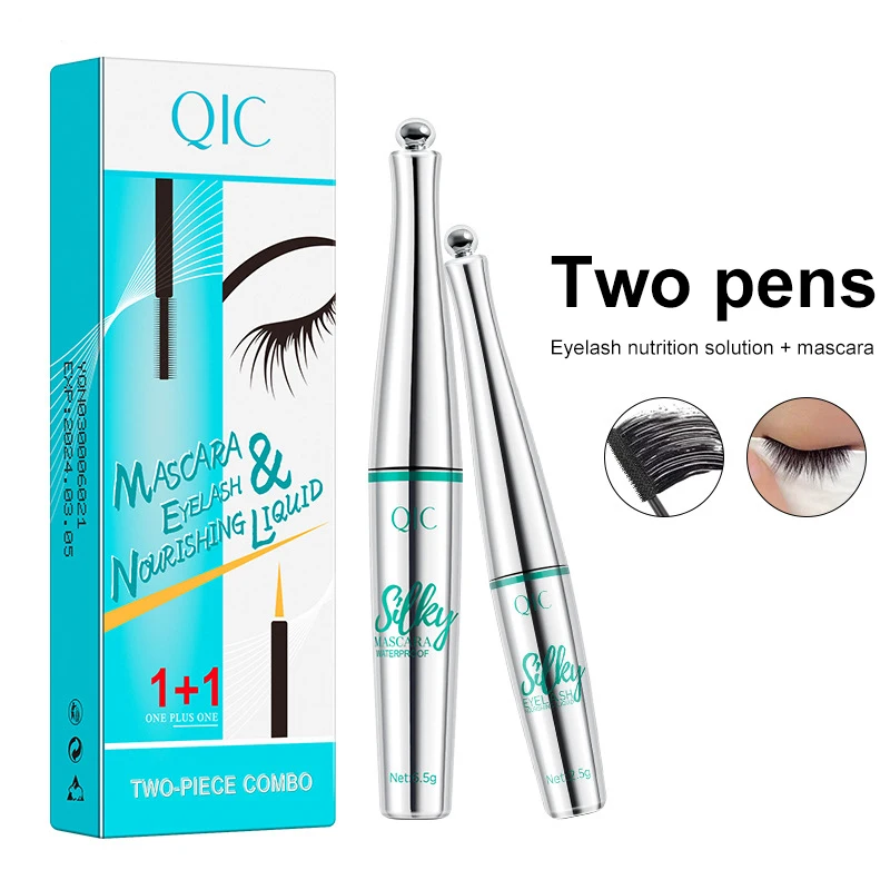 

2 Pcs/Set Mascara Eyelash Treatment Rapid Eyebrow Growth Liquid Essential Oil Makeup Moisturizing Eyelash Enhancer Mascara