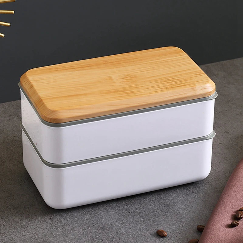 ABHG 2-слойный ланч-бокс для детей бенто-бокс студенческого офисного работника