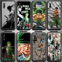 anime one piece roronoa zoro phone case for huawei nova 6se 7 7pro 7se honor 7a 8a 7c 9c play