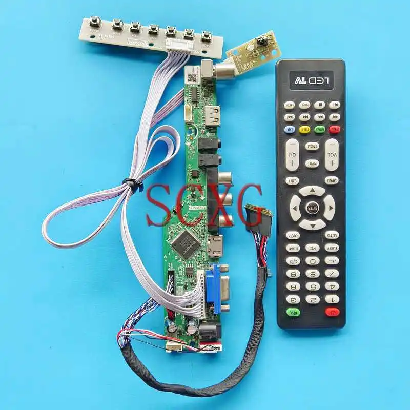 

For NT116WHM-N10 B116XAN03.0 Laptop Screen Analog TV Controller Board 1366*768 11.6" HDMI-Compatible VGA USB RF LVDS 40-Pin Kit