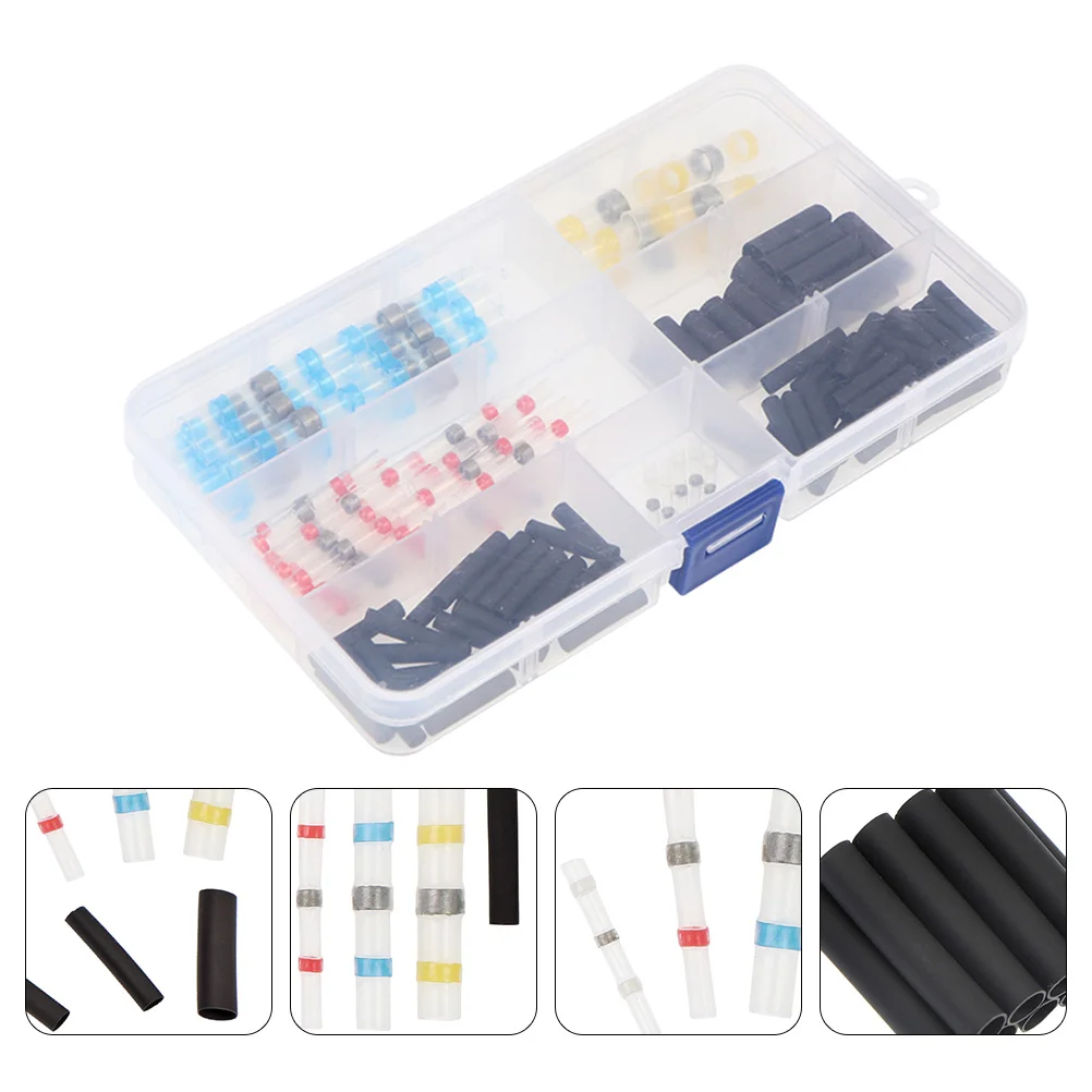 

Connectors Kit Insulated Electrical Terminals Wire Connector Automotive Splices Solder Heat Shrink Marine Sleeve Splice Terminal