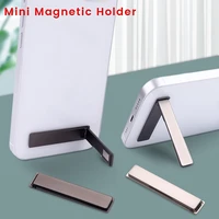 mini magnetic phone holder foldable mobile phone back invisible holder metal bracket desk stand for iphone xiaomi samsung
