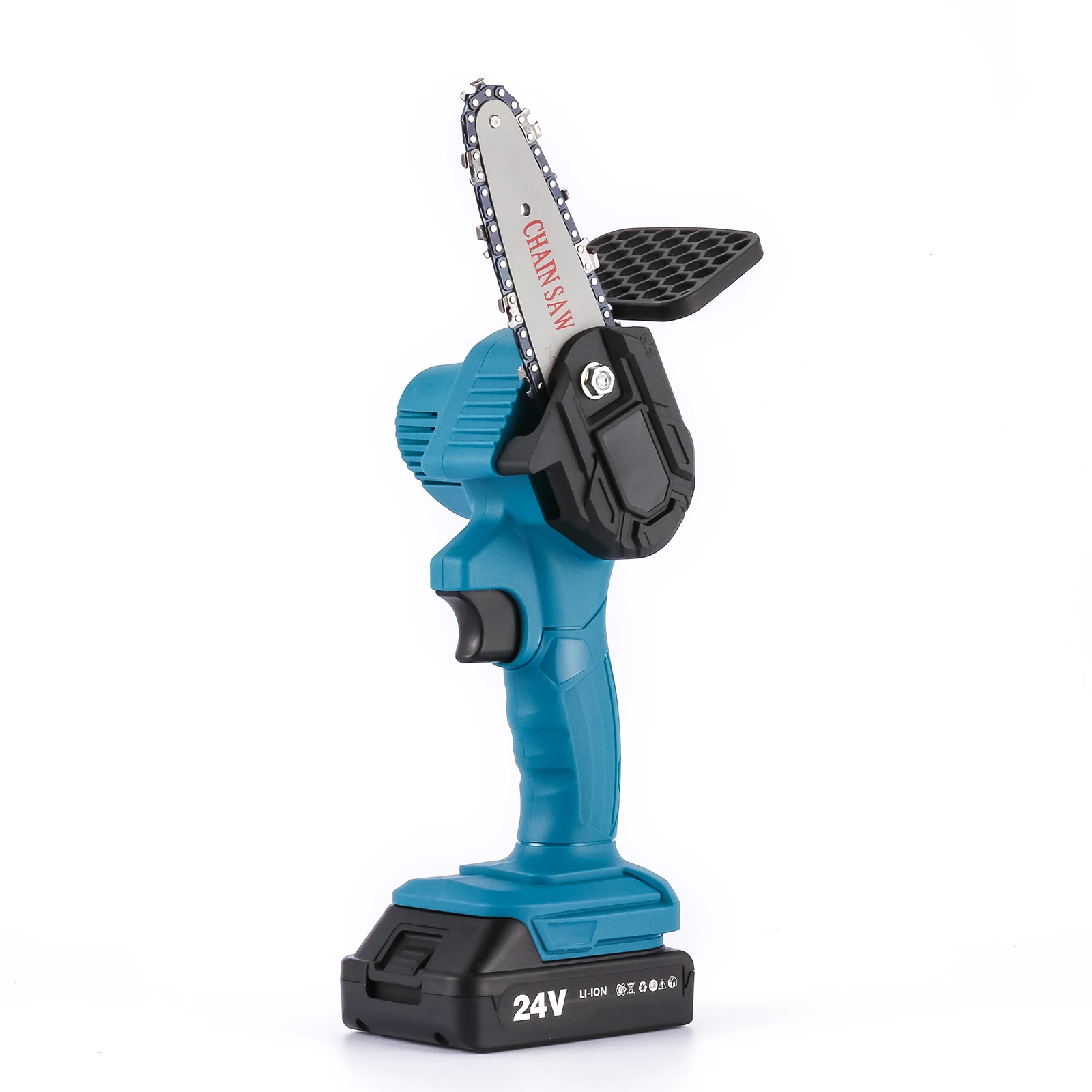 Электрическая цепная пила 24 в 550 Вт, мини-пила для деревообработки, обрезки ветвей, мощный садовый инструмент с литиевым аккумулятором и зарядным устройством