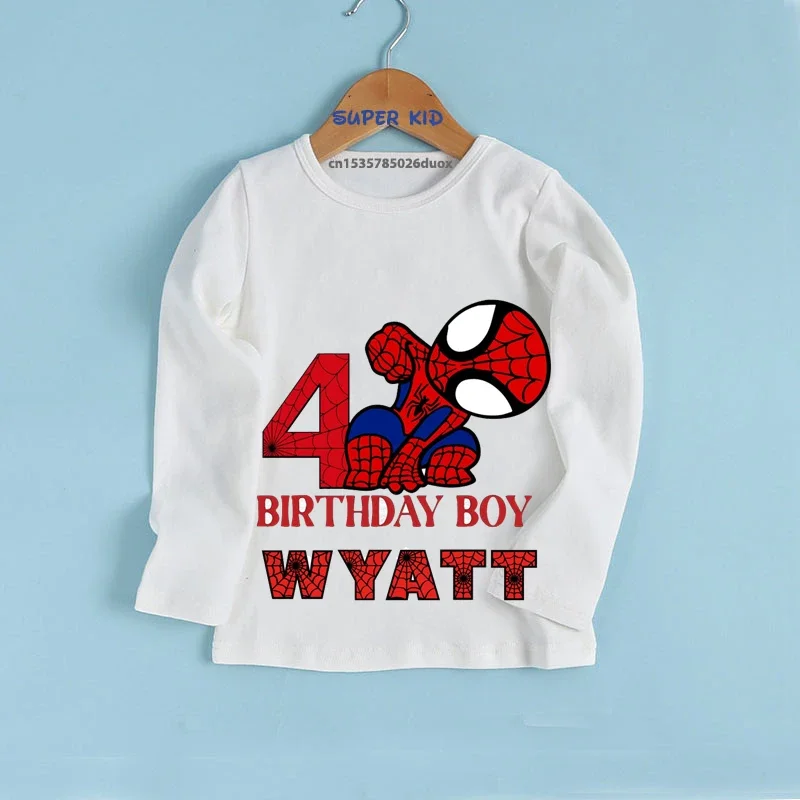 Новая весенне-осенняя рубашка с длинными рукавами для мальчика MARVEL на день