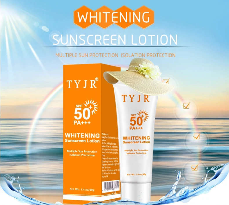 

SPF50 UV Sunscreen Whitening Sun Cream Body Facial Sunblock Spray Anti-wrinkle Anti-Aging Oil-control Moisturizing