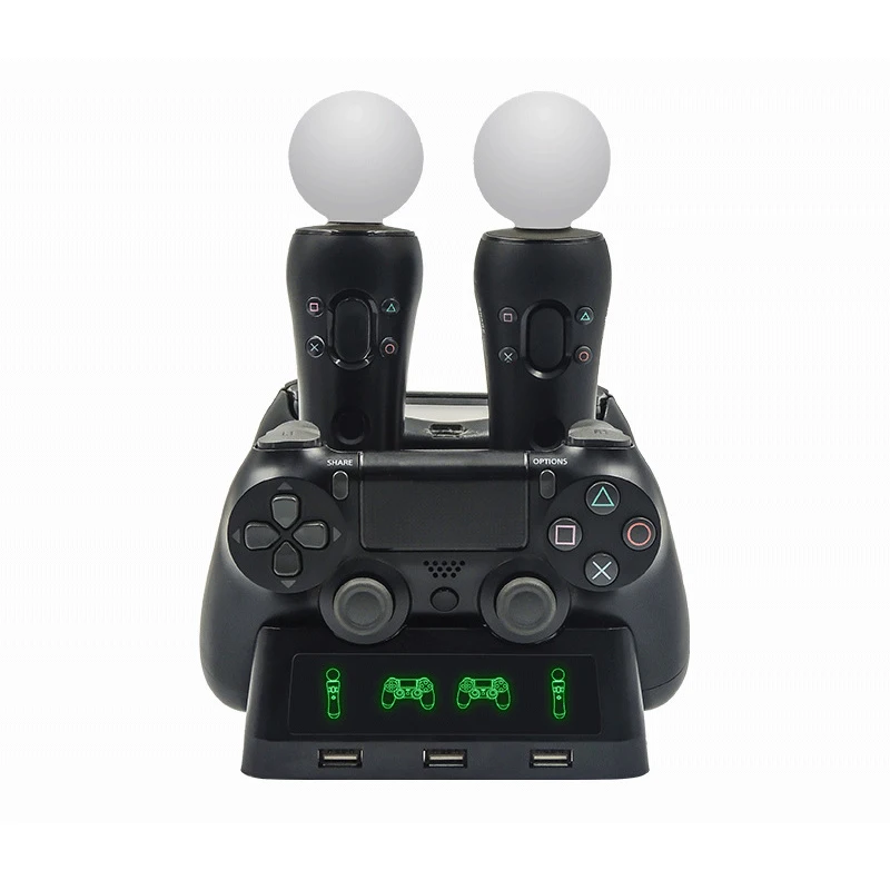 

Gamepad Charger Station for PSVR PS4 Base VR handle Controller Stand Holder PS Move Motion Game Joystick Charging Dock for PS