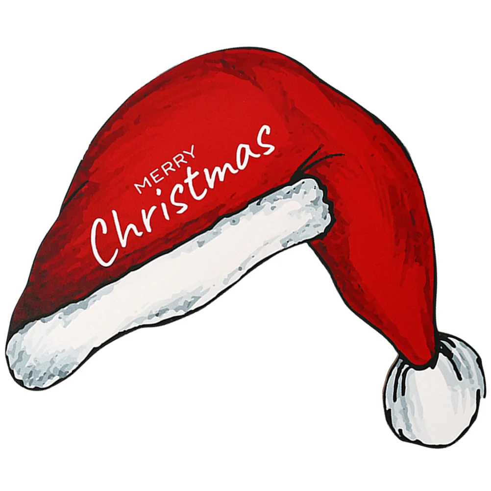 

Party Supply Xmas Door Frame Decoration Santa Hat Ornament Christmas Decorations Funny The Gift Hanging Corner Adornment