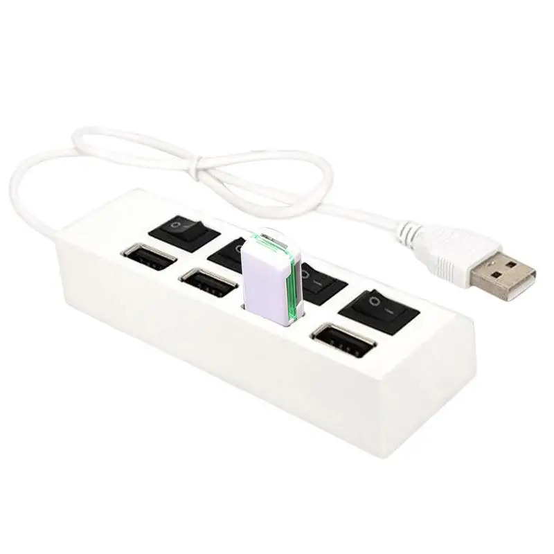 

4 порта s USB 2,0 концентратор один перетаскивание четыре разветвителя Plug And Play маленькая розетка концентратор USB 4-портовый разветвитель