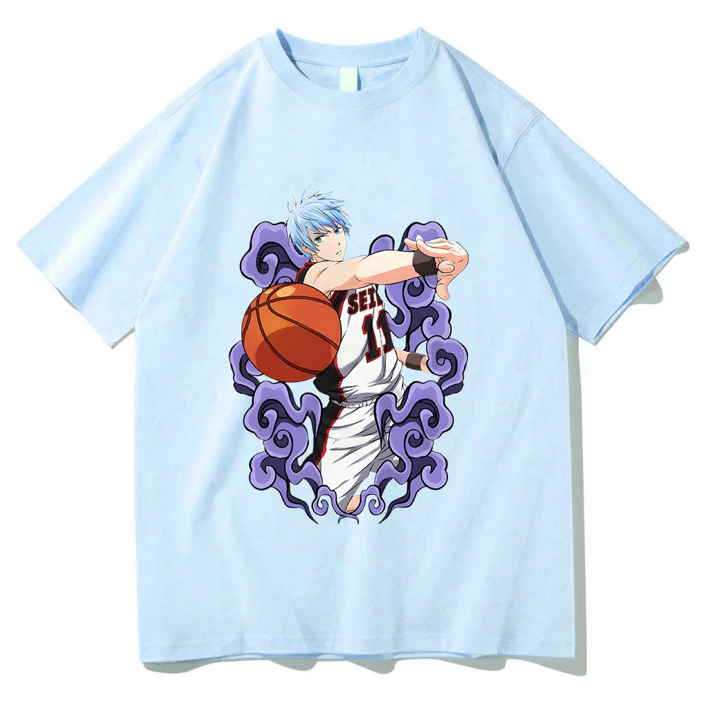 

Kuroko's Basketball Tshirt for Women 2023 Summer New Print Clothes Men's Short Sleeve Korean Version of The Tops Bottoming Shirt