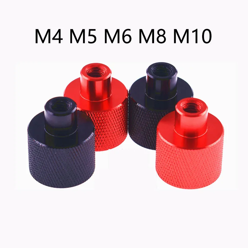 

1Pcs M4 M5 M6 M8 M10 Blind hole Aluminum Thumb Nuts Frame Hand Tighten Flange Nut Step Knurled Thumb Nut for FPV RC Models