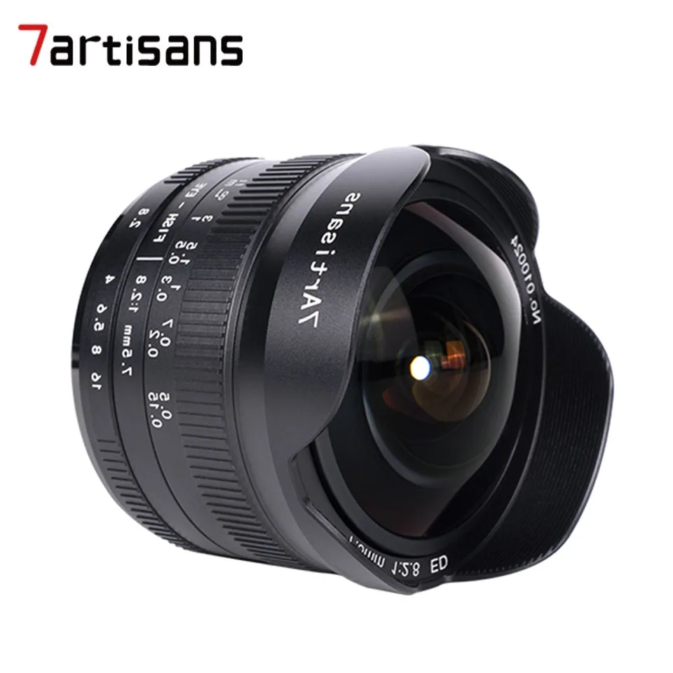 

7Artisans 7.5mm F2.8 II APS-C Wide Angle Large Aperture Portraits Fisheye Macro Lens for Sony E/Fuji XF/Nikon Z/Macro M4/3/Canon
