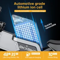 Электрический байк на 2000 Вт, 48V35AH, 55 км/ч#2