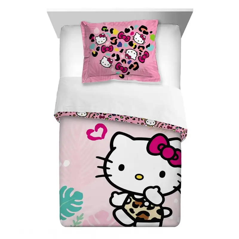 

2-Piece Twin/Full Comforter Set, Reversible, Microfiber Twin bedding set kawaii Full bed bedding set Cow print Covers for beds b
