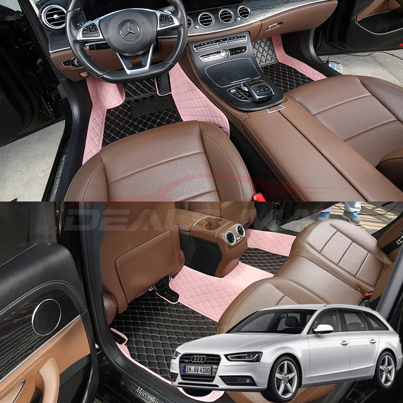 

Роскошные кожаные Коврики для салона автомобиля Nappa, автомобильные коврики для Audi A4 B8 2008 2011 2012 2013 2014, коврики, накладки, аксессуары