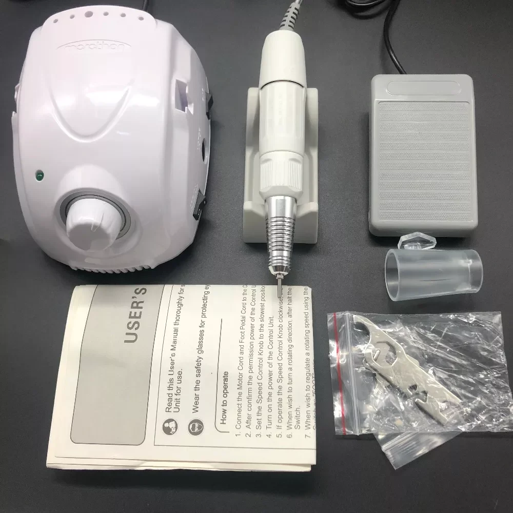 

STRONG 210 35K BTMARATHON-Champion 3 Micromotor SDE-H20N Handpiece Electric Manicure Drill Set for manicure Nail Drill equipment