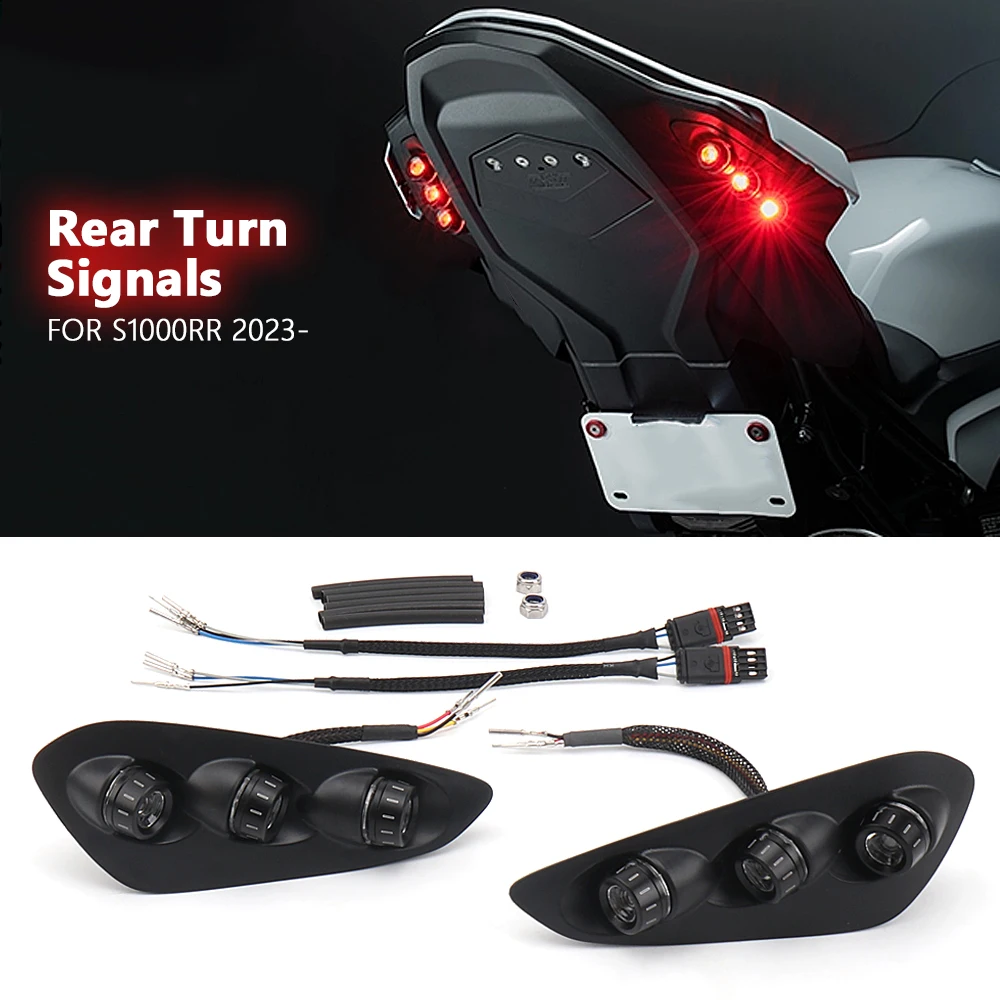 

New Flashing Turn Signals Motorcycle LED Lights Rear Blinker Indicator Tail Light For BMW S 1000 RR S1000RR s1000rr 2023-