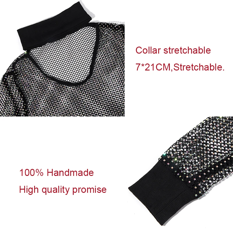 Leqoel блестящая женская юбка сетчатые прозрачные черные рубашки женские