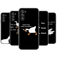 funny untitled goose game phone cover hull for samsung galaxy s6 s7 s8 s9 s10e s20 s21 s5 s30 plus s20 fe 5g lite ultra edge