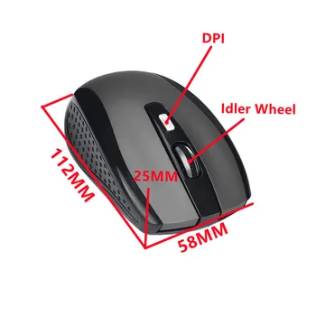 2.4GHz Wireless Mouse Gaming With USB Receiver Pro Gamer For PC Laptop Desktop Computer Mice For Windows Win 7/2000/XP/Vista 6