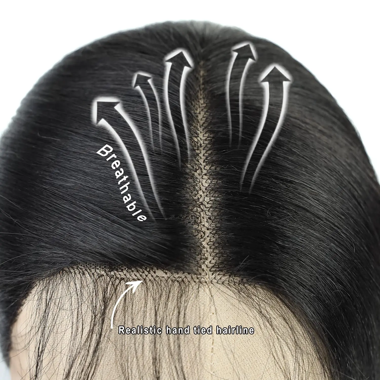 Длинный прямой синтетический парик T-образные парики на сетке для чернокожих