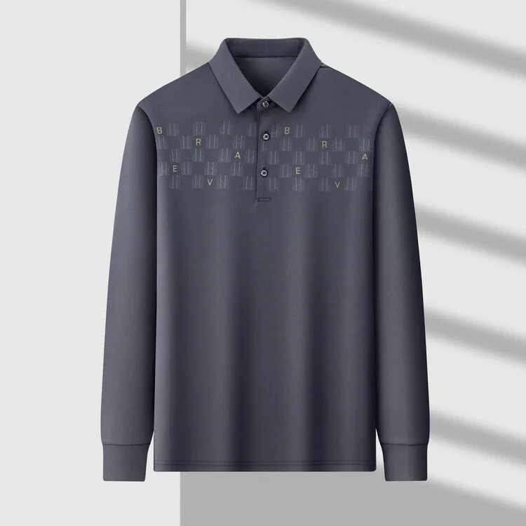 Свободная обычная базовая рубашка поло Volkswagen с длинными рукавами